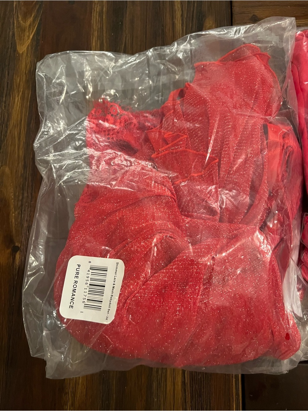Bundle of 2 Red Lace Pure Romance Lingerie Nightgowns Size 3X - Picture 12 of 13